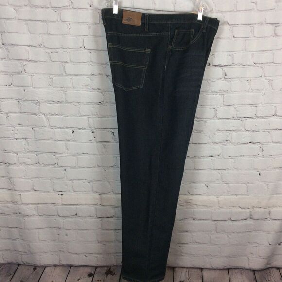 Beverly Hills Polo Club Jeans Men's Size 44 x 32 Dark Wash Denim Pockets Logo - Picture 9 of 12